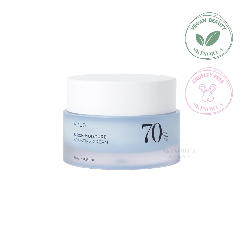 Anua Birch 70 Moisture Boosting Cream 50ml - Vegan mildly acidic moisturizer - Kbeauty Korean Skinorea shop Europe fast delivery - skincare coréenne Skinorea shop France Paris livraison rapide - yesstyle