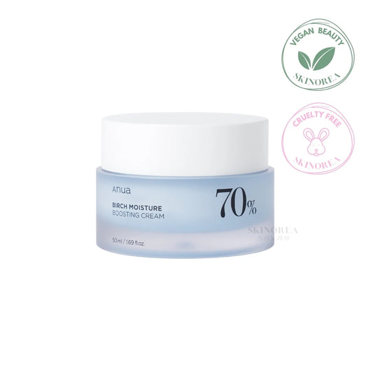 Anua Birch 70 Moisture Boosting Cream 50ml - Vegan mildly acidic moisturizer - Kbeauty Korean Skinorea shop Europe fast delivery - skincare coréenne Skinorea shop France Paris livraison rapide - yesstyle