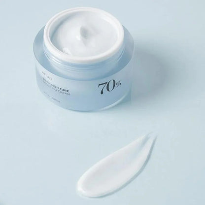 Anua Birch 70 Moisture Boosting Cream 50ml - Crème hydratante vegan Anua- texture - K-beauty soin cosmétique corée Skinorea shop France livraison rapide - yesstyle