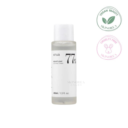 Anua Heartleaf 77% Soothing Toner mini 40ml - Toner léger vegan non-comédogène - skincare coréenne Skinorea shop France Paris livraison rapide - Kbeauty Korean Skinorea shop Europe fast delivery - yesstyle
