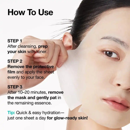 Anua PDRN Hyaluronic Acid Capsule 100 Serum Mask - Masque en tissu hydratant enrichi en PDRN extrait de l'ADN de saumon - Comment l'appliquer -Skincare coréenne Skinorea shop France Paris livraison rapide - Kbeauty Korean Skinorea shop Europe fast delivery - yesstyle