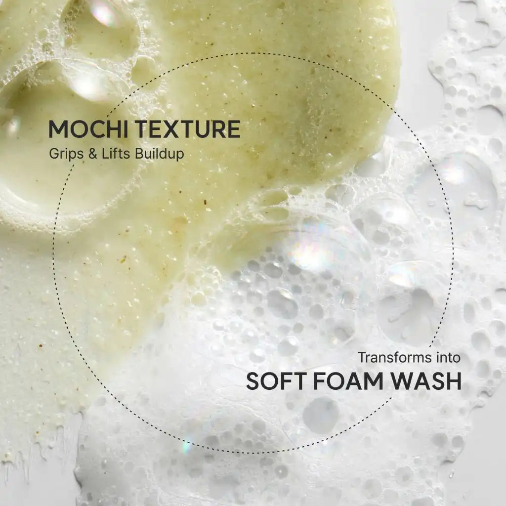Arencia Fresh Green Rice Mochi Cleanser 120g - Foaming cleanser oily acne-prone skin - soft mochi texture foam gentle cleansing - Kbeauty Korean skincare Europe fast delivery - Skincare coréenne Skinorea shop Paris France livraison rapide - yesstyle