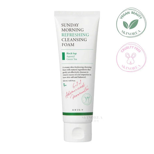 AXIS-Y Sunday Morning Refreshing Cleansing Foam 120ml - Moisturizing cleansing foam