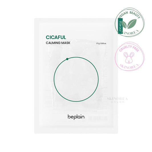 Beplain Cicaful Calming Mask - Soothing sheet mask for irritated skin