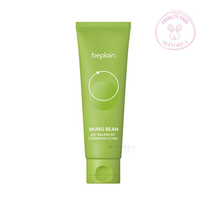 Beplain Mung Bean pH-Balanced Cleansing Foam 80ml - Gentle and pH-friendly foam cleanser