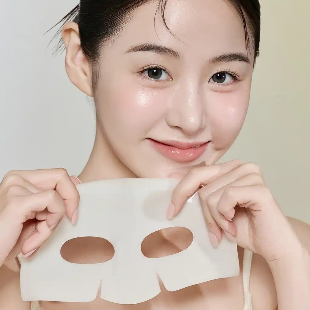 Biodance Radiant Vita Niacimamide Real Deep Mask Pack 4 masks - Pack de 4 masques visage jaune Biodance éclaircissant contre les taches brunes - texture - K-beauty soin corée Skinorea shop France livraison rapide - yesstyle