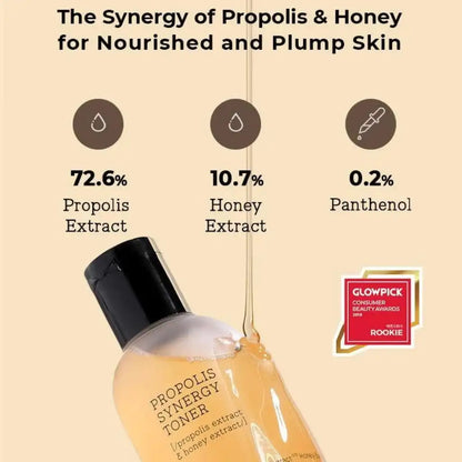 COSRX Full Fit Propolis Synergy Toner 150ml - Tonique à la propolis pour une peau éclatante 