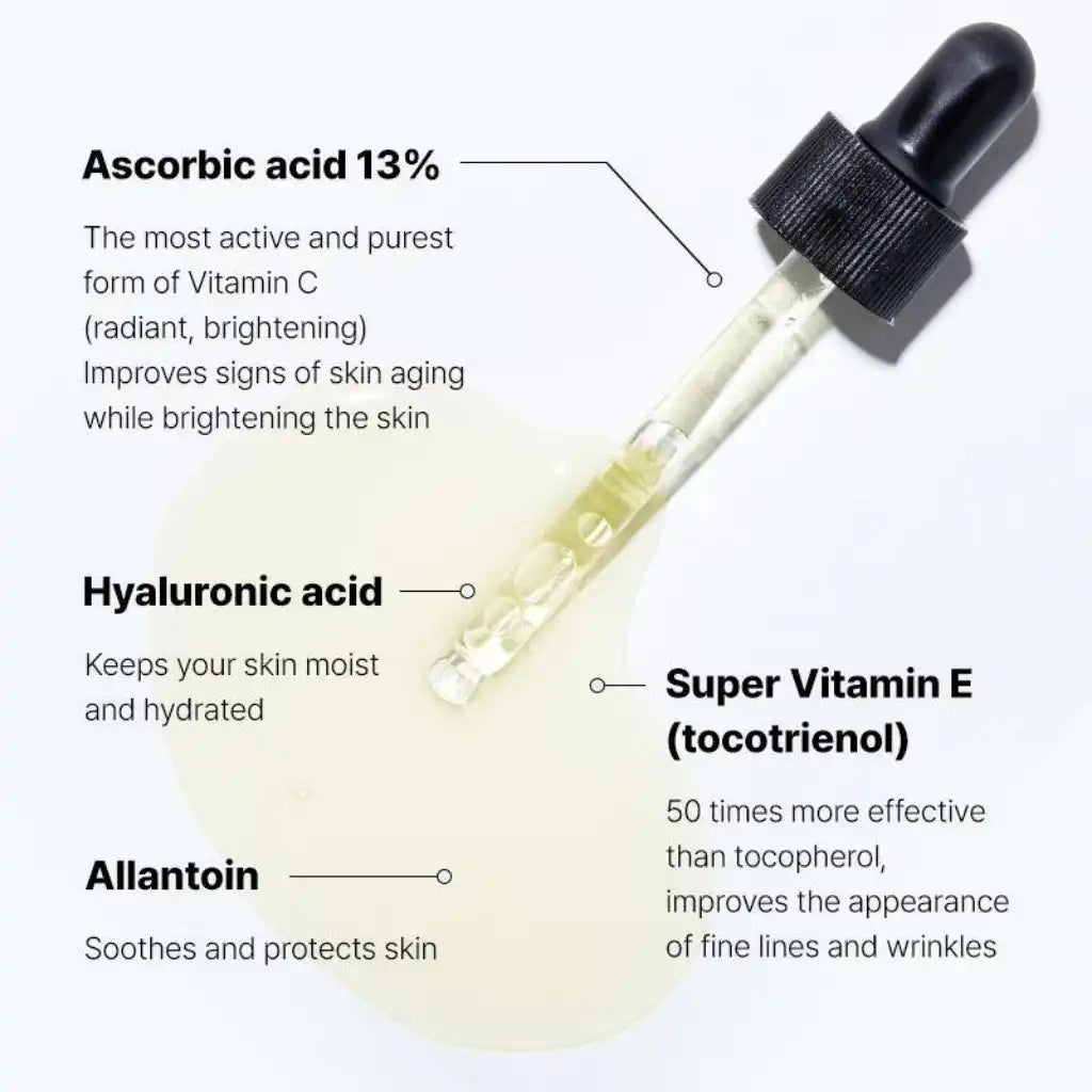 COSRX The Vitamin C 13 Serum 20ml - Sérum doux à la vitamine C pour peau sensible - texture - K-beauty soin corée - Skinorea