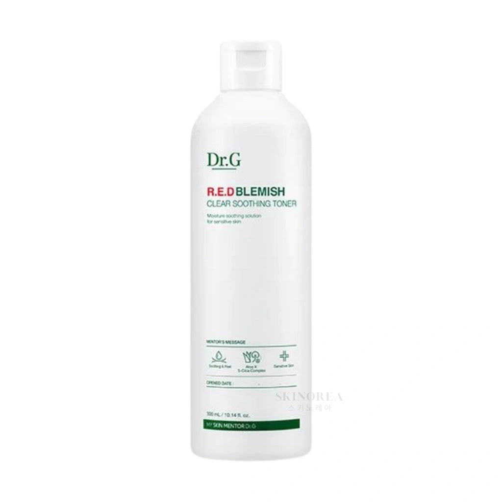 Dr.G Red Blemish Clear Soothing Toner 300ml - Sensitive and acne-prone skin toner - Kbeauty Korean skincare Europe fast delivery - Skincare coréenne Skinorea shop Paris France livraison rapide - yesstyle
