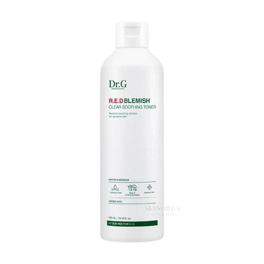 Dr.G Red Blemish Clear Soothing Toner 300ml - Sensitive and acne-prone skin toner - Kbeauty Korean skincare Europe fast delivery - Skincare coréenne Skinorea shop Paris France livraison rapide - yesstyle