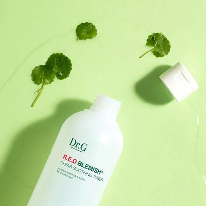 Dr.G Red Blemish Clear Soothing Toner 300ml - Tonique pour peaux sensibles et acnéiques - Kbeauty Korean skincare Europe fast delivery - Skincare coréenne Skinorea shop Paris France livraison rapide - yesstyle
