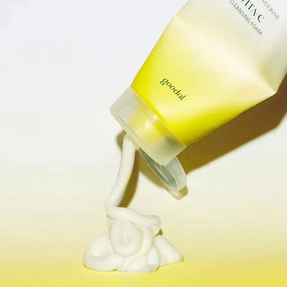 Goodal Green Tangerine Vita C Cleansing Foam 150ml - Nettoyant visage à la vitamine C - texture