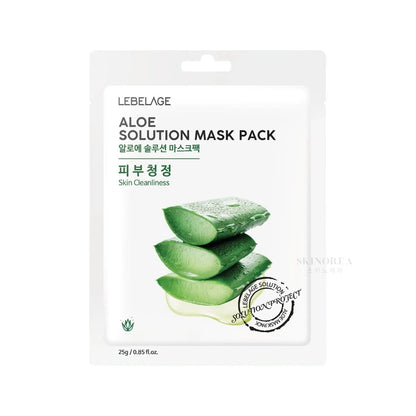 Lebelage Aloe Solution Mask - Soothing and Hydrating Sheet Mask -  - Kbeauty Korean skincare Europe fast delivery - Skincare coréenne Skinorea shop Paris France livraison rapide