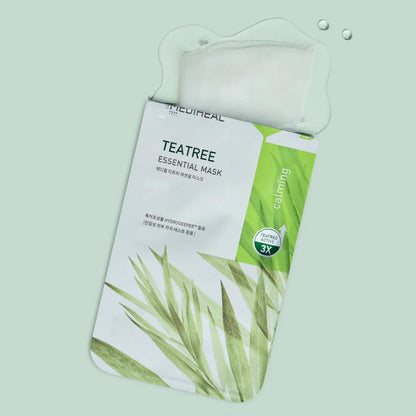 MEDIHEAL Tea tree Essential Mask Sheet - Masque visage pour une peau sans imperfections