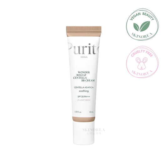 Purito SEOUL Wonder Releaf Centella BB Cream #13 Light Beige 30ml - Vegan and cruelty-free Korean bb cream SPF30+ - Kbeauty Korean Skinorea shop Europe fast delivery - skincare coréenne Skinorea shop France Paris livraison rapide - yesstyle 