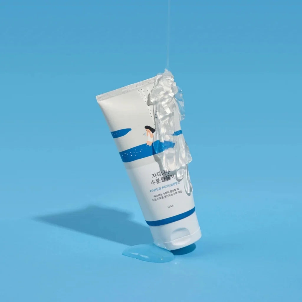 Round Lab Birch Juice Moisturizing Cleanser 150ml -Nettoyant hydratant légèrement acide - texture  - K-beauty soins coréens skincare coréenne - Skinorea