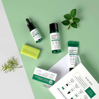 SOME BY MI AHA-BHA-PHA 30 Days Miracle Starter Kit - Kit de soins complet pour peau irritée et sensible - skincare coréenne Skinorea shop France Paris livraison rapide - Kbeauty Korean Skinorea shop Europe fast delivery - yesstyle