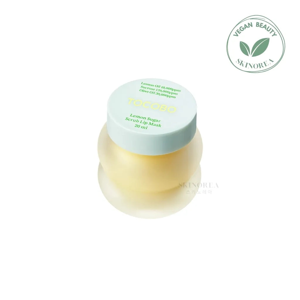 TOCOBO Lemon Sugar Scrub Lip Mask 20ml - Vegan overnight exfoliating lip scrub - Kbeauty Korean Skinorea shop Europe fast delivery - skincare coréenne Skinorea shop France Paris livraison rapide - yesstyle